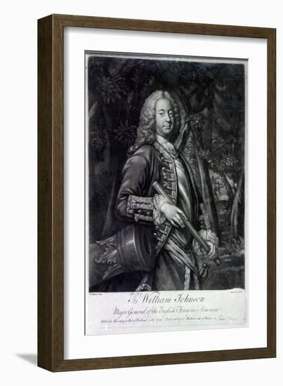 Sir William Johnson, Engraved by Charles Spooner, 1756-T. Adams-Framed Giclee Print