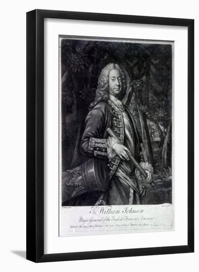 Sir William Johnson, Engraved by Charles Spooner, 1756-T. Adams-Framed Giclee Print