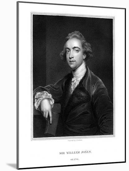 Sir William Jones, English Orientalist, Philologist and Jurist-J Cochran-Mounted Giclee Print