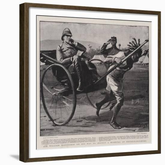 Sir William Maccormac on His Way to Inspect a Hospital at Pietermaritzburg-Sydney Prior Hall-Framed Giclee Print