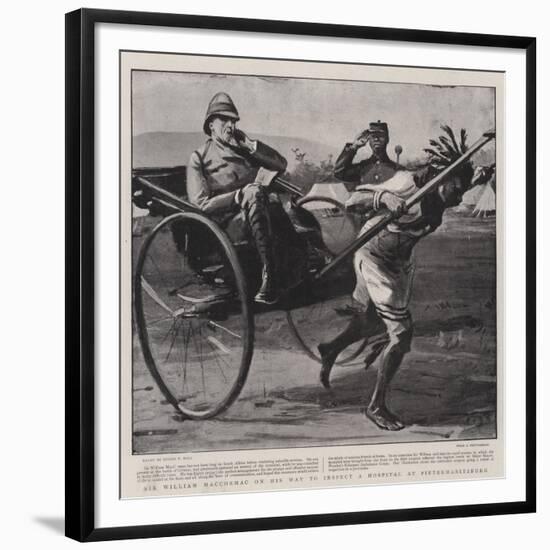 Sir William Maccormac on His Way to Inspect a Hospital at Pietermaritzburg-Sydney Prior Hall-Framed Giclee Print