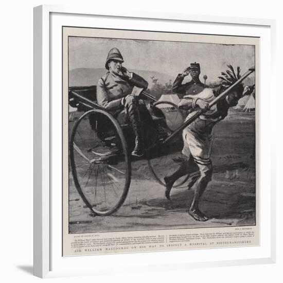 Sir William Maccormac on His Way to Inspect a Hospital at Pietermaritzburg-Sydney Prior Hall-Framed Giclee Print