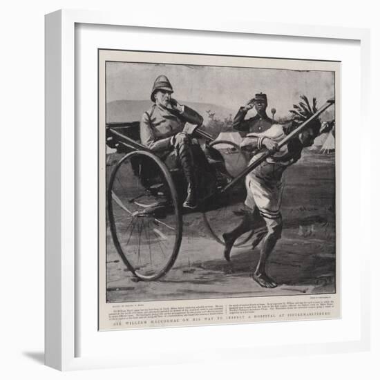 Sir William Maccormac on His Way to Inspect a Hospital at Pietermaritzburg-Sydney Prior Hall-Framed Giclee Print