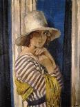 Mrs Hone in a Striped Dress-Sir William Orpen-Giclee Print