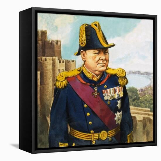 Sir Winston Churchill, 1942-45-null-Framed Stretched Canvas