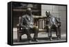 Sir Winston Churchill and President Eisenhower in Mayfair, London, England, United Kingdom-James Emmerson-Framed Stretched Canvas