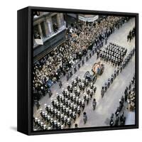 Sir Winston Churchill Funeral Procession-null-Framed Stretched Canvas