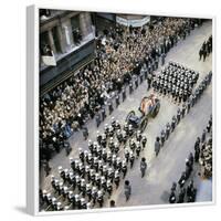 Sir Winston Churchill Funeral Procession-null-Framed Photographic Print