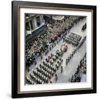 Sir Winston Churchill Funeral Procession-null-Framed Photographic Print