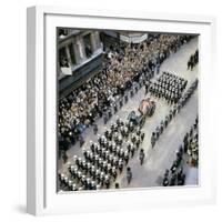 Sir Winston Churchill Funeral Procession-null-Framed Photographic Print