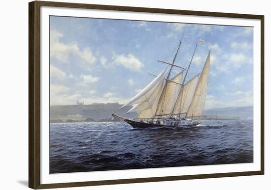 Sir Winston Churchill off Whitby-Steven Dews-Framed Giclee Print