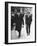 Sir Winston Churchill Walking in Street with Sir James Grigg, His Parliamentary Private Secretary-null-Framed Photographic Print