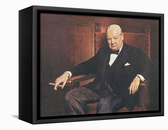 Sir Winston Churchill-Arthur Pan-Framed Stretched Canvas