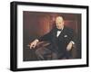 Sir Winston Churchill-Arthur Pan-Framed Premium Giclee Print