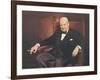 Sir Winston Churchill-Arthur Pan-Framed Art Print