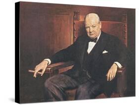 Sir Winston Churchill-Arthur Pan-Stretched Canvas