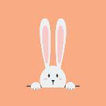 White Easter Rabbit-Sira Anamwong-Art Print