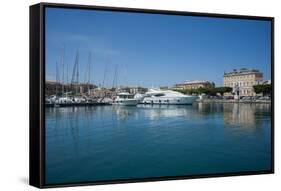 Siracusa Harbour-luiginifosi.it-Framed Stretched Canvas