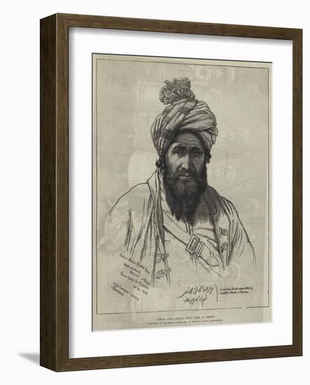 Sirdar Abdul Khalik Khan, Chief of Bezoot-William 'Crimea' Simpson-Framed Giclee Print