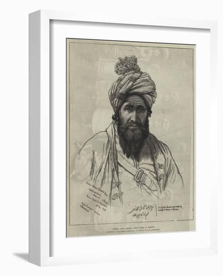 Sirdar Abdul Khalik Khan, Chief of Bezoot-William 'Crimea' Simpson-Framed Giclee Print