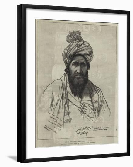 Sirdar Abdul Khalik Khan, Chief of Bezoot-William 'Crimea' Simpson-Framed Giclee Print