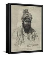 Sirdar Abdul Khalik Khan, Chief of Bezoot-William 'Crimea' Simpson-Framed Stretched Canvas