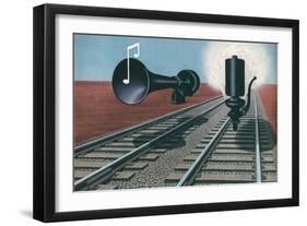 Siren and Whistle-null-Framed Art Print