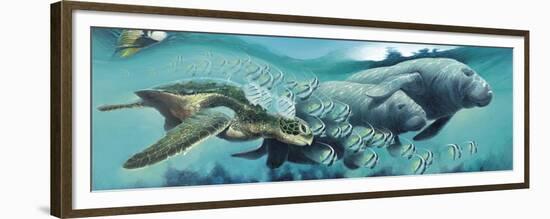 Sirens ‘A Sea-Durwood Coffey-Framed Giclee Print