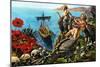 Sirens Attempting to Seduce Odysseus-Payne-Mounted Giclee Print