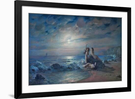 Sirens By The Sea-Victor Karlovich Shtemberg-Framed Art Print