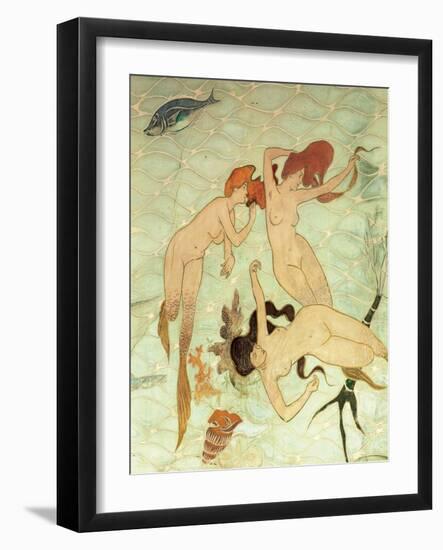 Sirens of the Mediterranean. Restaurant" La Fonda España" Barcelona. Spain-Ramon Casas-Framed Giclee Print