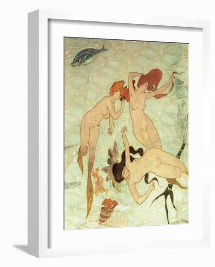 Sirens of the Mediterranean. Restaurant" La Fonda España" Barcelona. Spain-Ramon Casas-Framed Giclee Print