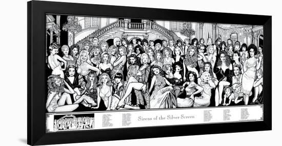 Sirens of the Silver Screen-Howard Teman-Framed Poster