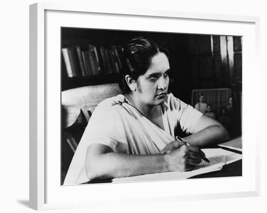 Sirimavo Bandaranaike Was the Modern World's First Female Head of Government, 1960s-null-Framed Photo