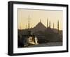 Sirkeci Harbour with Yeni and Sulemaniye Mosques Behind, Istanbul, Turkey, Eurasia-Adam Woolfitt-Framed Photographic Print