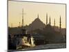 Sirkeci Harbour with Yeni and Sulemaniye Mosques Behind, Istanbul, Turkey, Eurasia-Adam Woolfitt-Mounted Photographic Print