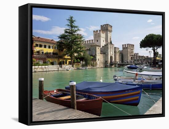 Sirmione, Lago Di Garda, Lombardia, Italian Lakes, Italy-Gavin Hellier-Framed Stretched Canvas