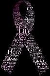 Typography Pink Ribbon-SirTallGuy-Laminated Art Print