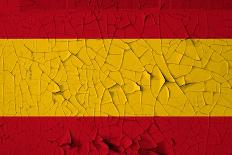 Spanish Flag Grunge Background-sirylok-Art Print