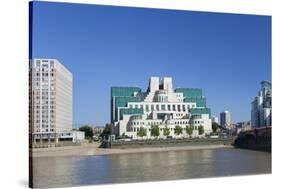 SIS and MI6 Building, 85 Albert Embankment, Vauxhall, London-null-Stretched Canvas