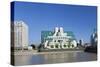 SIS and MI6 Building, 85 Albert Embankment, Vauxhall, London-null-Stretched Canvas