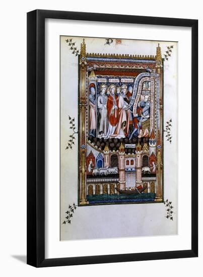 Sisinnius Exhorts St Denis to Renounce His Faith, 1317-null-Framed Giclee Print