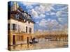 Sisley: Flood, 1876-Alfred Sisley-Stretched Canvas