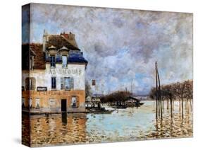 Sisley: Flood, 1876-Alfred Sisley-Stretched Canvas