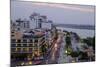 Sisowath Riverside, Along the Bassac River, Phnom Penh, Cambodia, Indochina, Southeast Asia, Asia-Nathalie Cuvelier-Mounted Photographic Print