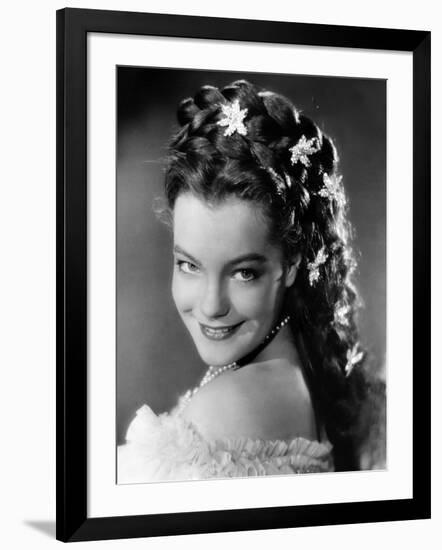 SISSI, 1955 directed by ERNST MARISCHKA Romy Schneider (b/w photo)-null-Framed Photo