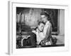 Sissi face a son Destin by Ernst Marischka with Romy Schneider and Kaiser Franz Joseph, 1957 (b/w p-null-Framed Photo