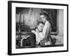 Sissi face a son Destin by Ernst Marischka with Romy Schneider and Kaiser Franz Joseph, 1957 (b/w p-null-Framed Photo