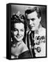 Sissi Imperatrice by ErnstMarischka with Romy Schneider and Karlheinz Bohm, 1956 (b/w photo)-null-Framed Stretched Canvas