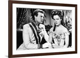 Sissi Imperatrice by ErnstMarischka with Romy Schneider and Karlheinz Bohm, 1956 (b/w photo)-null-Framed Photo